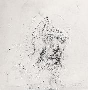 Albrecht Durer Sele-Portrait with Bandage Germany oil painting artist